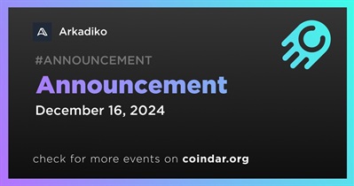 Arkadiko to Make Announcement on December 16th