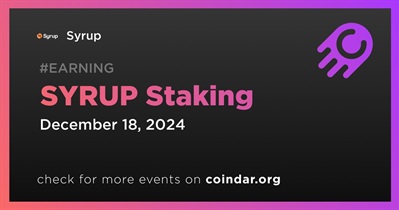 Syrup Introduces Staking for Early Users Starting December 18