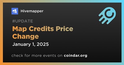 Hivemapper to Make Map Credits Price Change on January 1st