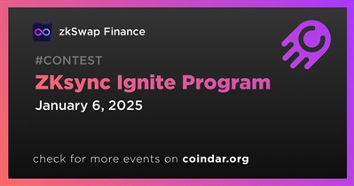 ZkSwap Finance to Participate in ZKsync Ignite Program on January 6th