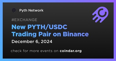 Binance üzerinden Yeni PYTH/USDC Alım/Satım Çifti