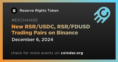 Binance üzerinden Yeni RSR/USDC, RSR/FDUSD Alım/Satım Çiftleri