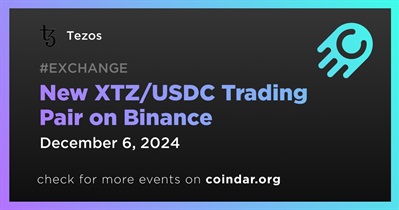 Binance पर नई XTZ/USDC ट्रेडिंग जोड़ी