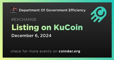 Department of Government Efficiency to Be Listed on KuCoin