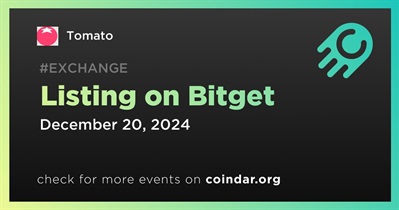 Tomato to Be Listed on Bitget on December 20th