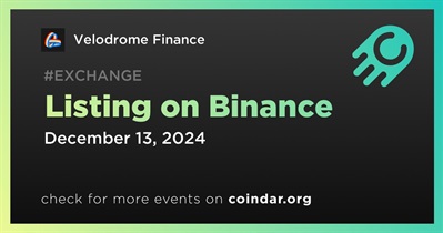 Velodrome Finance to Be Listed on Binance