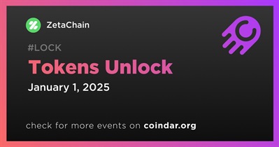 9.35% of ZETA Tokens Will Be Unlocked on January 1st