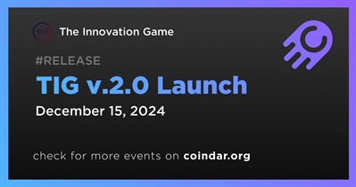 The Innovation Game to Launch TIG v.2.0 on December 15th