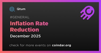 Qtum Inflation Rate to Decrease Further by December 2025