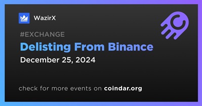 WazirX to Be Delisted From Binance on December 25th