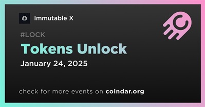 1.43% of IMX Tokens Will Be Unlocked on January 24th