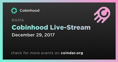 Cobinhood Live-Stream