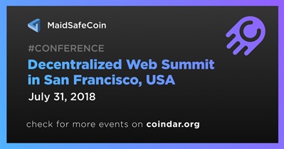 Web Summit Descentralizado em San Francisco, EUA