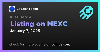 Legacy Token to Be Listed on MEXC on January 7th