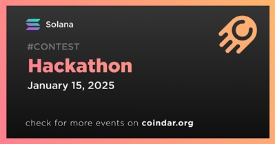 Solana to Hold Hackathon on January 15th