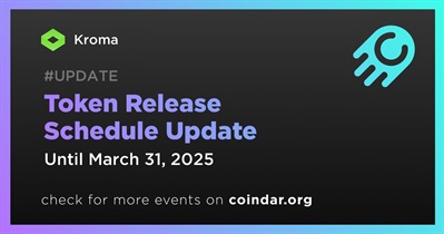 Kroma to Update Token Release Schedule