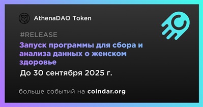 AthenaDAO Token запустит программу для сбора и анализа данных о женском здоровье в третьем квартале