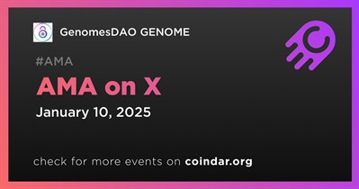 GenomesDAO GENOME to Hold AMA on X on January 10th