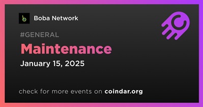 Boba Network to Conduct Scheduled Maintenance on January 15th