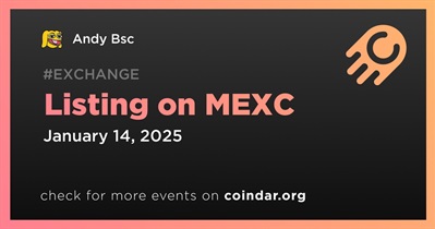 Andy Bsc to Be Listed on MEXC on January 14th