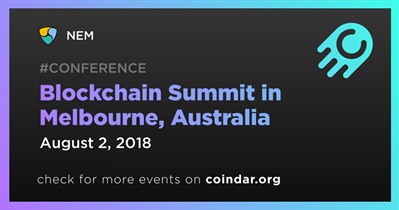 Blockchain Summit sa Melbourne, Australia