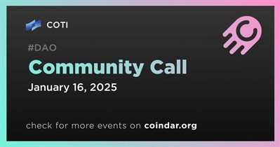 COTI to Host Community Call on January 16th