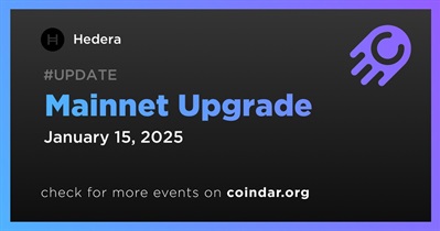 Hedera to Conduct Mainnet Upgrade on January 15th