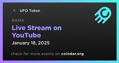 UFO Token to Hold Live Stream on YouTube on January 18th