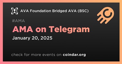 AVA Foundation Bridged AVA (BSC) to Hold AMA on Telegram on January 20th