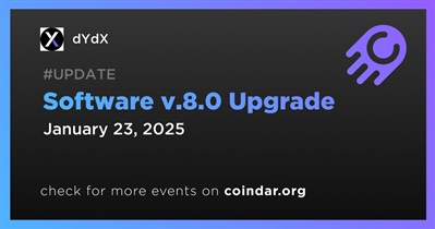 dYdX to Release Software v.8.0 Upgrade on January 23rd