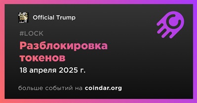 20,00% токенов TRUMP будет разблокировано 18 апреля