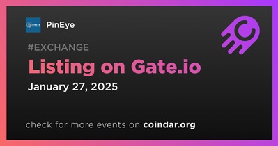 PinEye to Be Listed on Gate.io