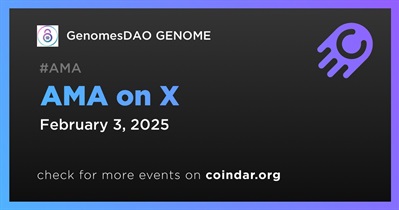 GenomesDAO GENOME to Hold AMA on X on February 3rd