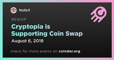 Cryptopia 支持硬币交换