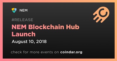 Lanzamiento del NEM Blockchain Hub