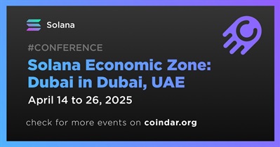 Solana to Participate in Solana Economic Zone: Dubai in Dubai on April 14th