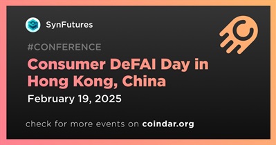 SynFutures to Participate in Consumer DeFAI Day in Hong Kong on February 19th