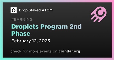 Drop Staked ATOM to Start Droplets Program 2nd Phase on February 12th