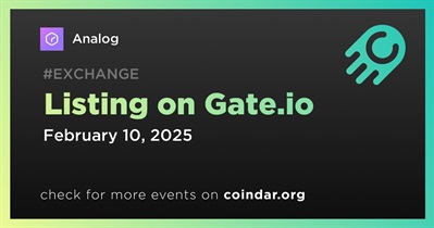 Analog to Be Listed on Gate.io