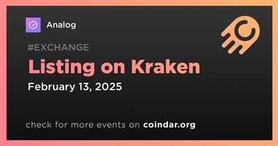 Analog to Be Listed on Kraken on February 13th