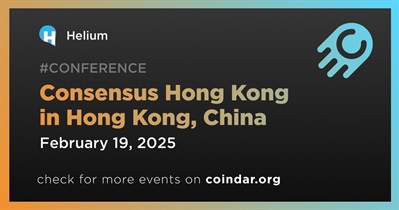 Helium to Participate in Consensus Hong Kong in Hong Kong on February 19th