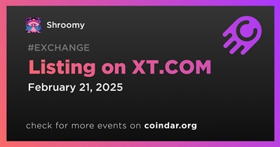 Shroomy to Be Listed on XT.COM on February 21st