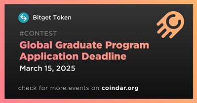 Bitget Token to Finalize Global Graduate Program Acceptation on March 15th