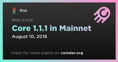 Lõi 1.1.1 trong Mainnet