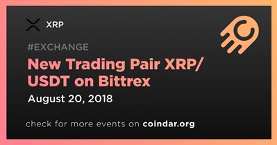 New Trading Pair XRP/ USDT on Bittrex