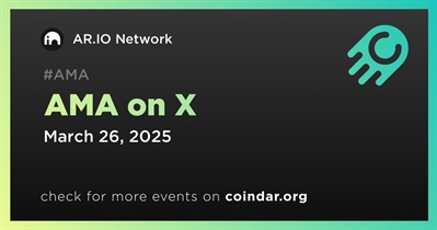 AR.IO Network to Hold AMA on X on March 26th
