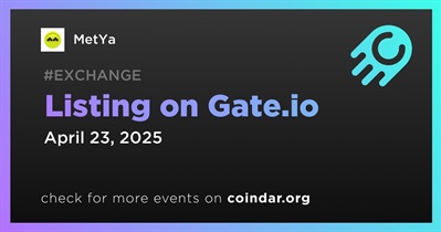 MetYa to Be Listed on Gate.io