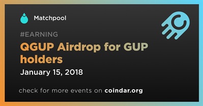 QGUP Airdrop for GUP holders