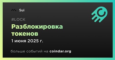1,32% токенов SUI будет разблокировано 1 июня