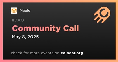 Maple to Host Community Call on May 8th